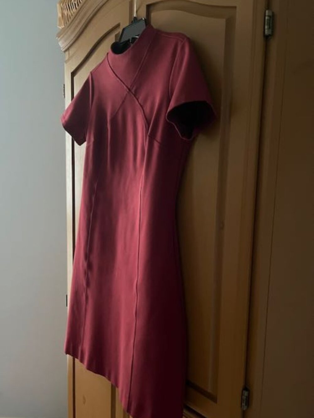 Brooks Brothers Red Fleece Ponte Sheath Dress, Medium